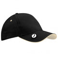 Front - Beechfield Pro-Style Ball Mark Golf Baseball Cap / Headwear