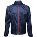 Front - 2786 Mens Contrast Lightweight Windcheater Shower Proof Jacket