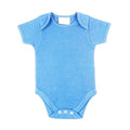 Front - Larkwood Baby Unisex Short Sleeved Body Suit With Envelope Neck Opening