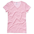Front - Bella + Canvas Womens/Ladies Baby Rib Short Sleeve V-Neck T-Shirt