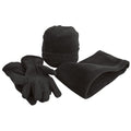 Front - Result Unisex Active Fleece Anti-Pill Winter Hat, Gloves & Neckwarmer Set