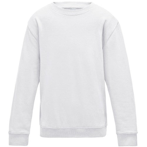 Front - AWDis Just Hoods Childrens/Kids Plain Crew Neck Sweatshirt