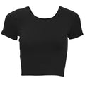 Front - American Apparel Womens/Ladies Plain Cropped Short Sleeve T-Shirt