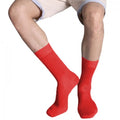 Red - Back - Kariban Cotton City Mens Casual Cotton Rich Socks