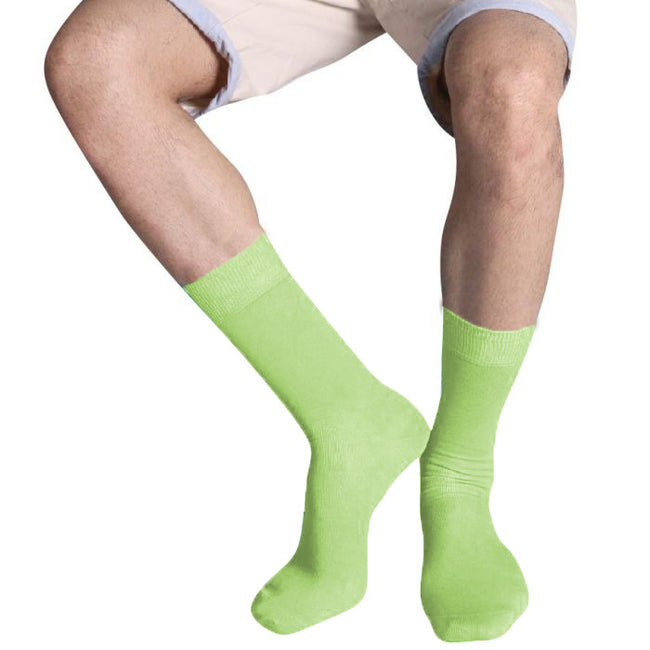 Lime - Back - Kariban Cotton City Mens Casual Cotton Rich Socks