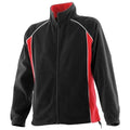 Front - Finden & Hales Womens/Ladies Piped Sports Microfleece Fleece Jacket
