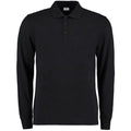 Front - Kustom Kit Mens Pique Long Sleeve Polo Shirt