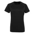 Front - Tri Dri Womens/Ladies Panelled Crew Neck T-Shirt