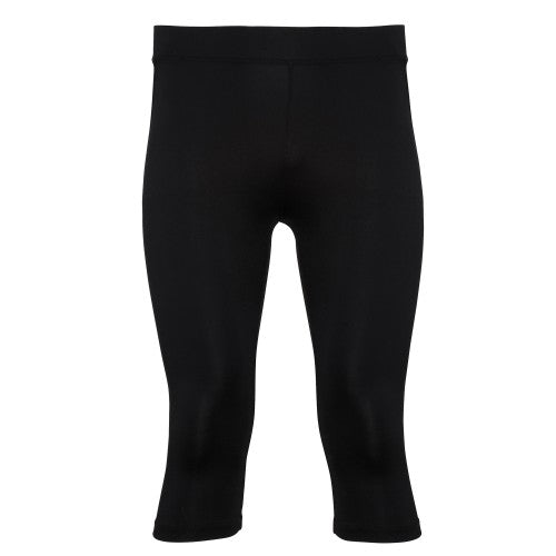 Front - Tri Dri Womens/Ladies Calf Length Fitness Leggings