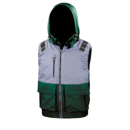Front - Result Work-Guard Mens X-Over Sleeveless Gilet