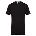 Front - Skinnifit Mens Longline Dipped Hem T-Shirt