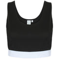 Front - Skinni Fit Womens/Ladies Fashion Sleeveless Crop Top