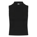 Front - Skinni Fit Womens/Ladies High Neck Crop Sleeveless Vest Top