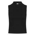 Front - Skinni Fit Womens/Ladies High Neck Crop Sleeveless Vest Top