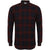 Front - Skinni Fit Mens Brushed Check Casual Long Sleeve Shirt