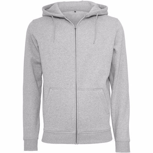 Front - Build Your Brand Mens Heavy Zip Up Hoodie