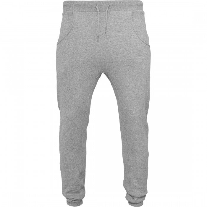 Front - Build Your Brand Mens Heavy Deep Crotch Sweatpants
