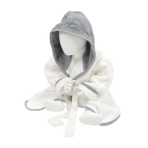 Front - A&R Towels Baby/Toddler Babiezz Hooded Bathrobe