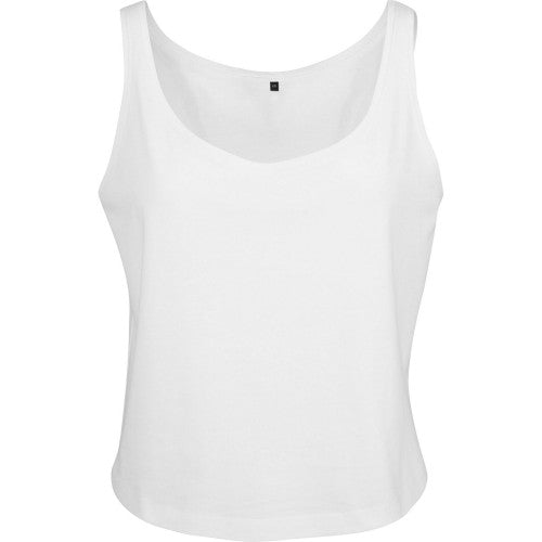 Front - Build Your Brand Womens/Ladies Oversized Sleeveless Tank Top