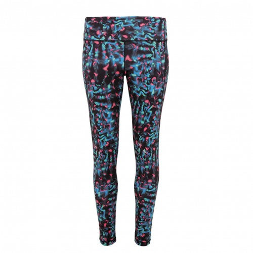 Front - TriDri Womens/Ladies Performance Neon Marine Full-Length Leggings