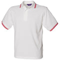 Front - Henbury Mens 65/35 Tipped Polo Shirt