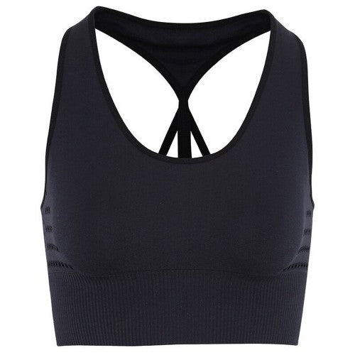 Front - TriDri Womens/Ladies Seamless 3D Fit Multi Sport Reveal Sports Bra
