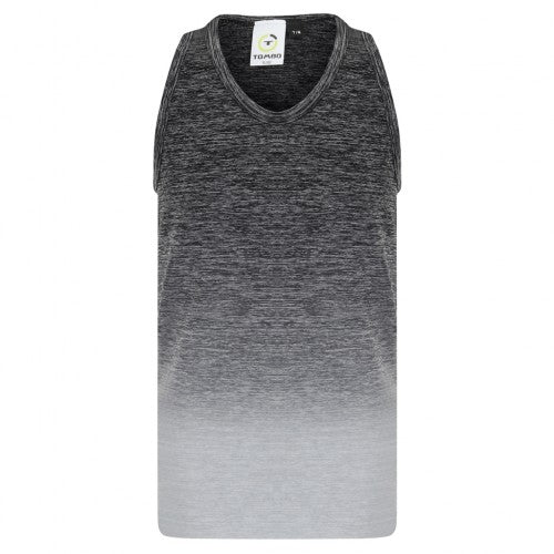 Front - Tombo Childrens Girls Seamless Fade-Out Vest