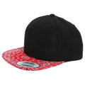 Front - Yupoong Mens Fashion Print Premium Snapback Cap (Pack of 2)