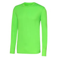 Front - AWDis Just Cool Mens Long Sleeve Cool Sports Performance Plain T-Shirt