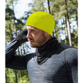 Fluorescent Yellow - Back - Beechfield Unisex Adults Softshell Sports Tech Beanie
