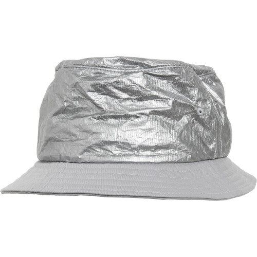 Front - Flexfit By Yupoong Crinkled Paper Bucket Hat