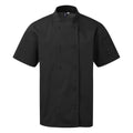 Front - Premier Mens Coolchecker Short-Sleeved Chef Jacket