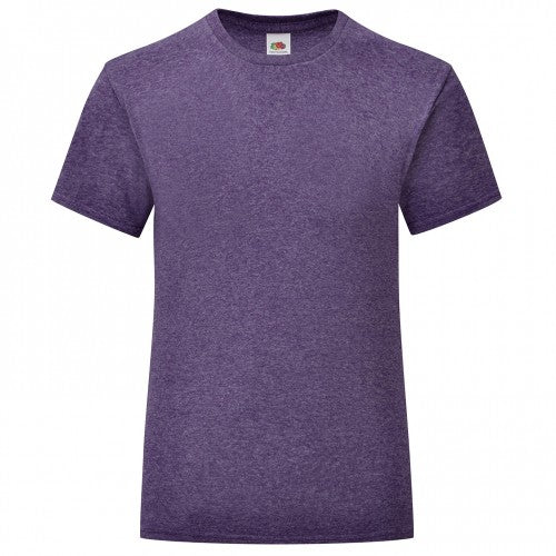 Front - Fruit of the Loom Girls Iconic Heather T-Shirt