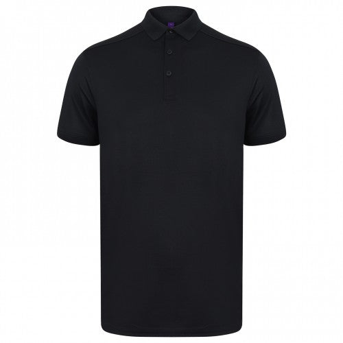 Front - Henbury Mens Stretch Polo Shirt