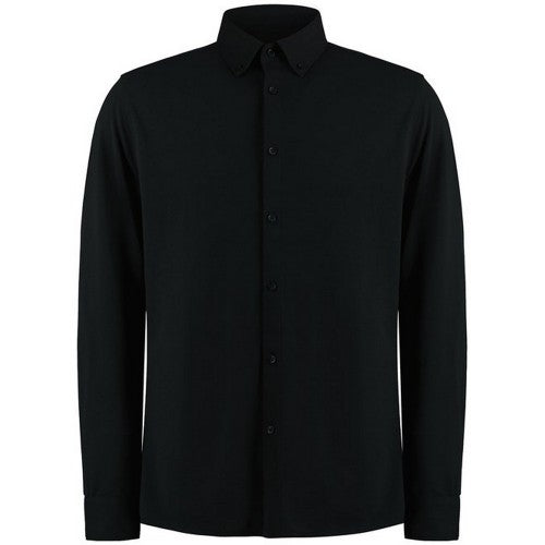 Front - Kustom Kit Mens Superwash 60°C Tailored Long-Sleeved Shirt