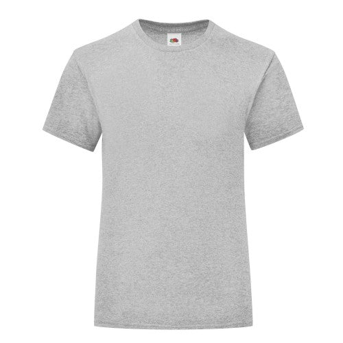 Front - Fruit of the Loom Girls Iconic T-Shirt