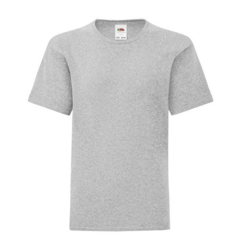 Front - Fruit of the Loom Childrens/Kids Iconic Heather T-Shirt