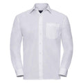 Front - Russell Collection Mens Poplin Easy-Care Long-Sleeved Formal Shirt