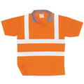 Front - Portwest Unisex Hi Vis Polo Shirt / Workwear / Safetywear