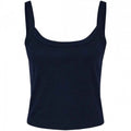 Front - Bella + Canvas Womens/Ladies Plain Micro-Rib Spaghetti Strap Tank Top