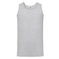 Front - Fruit of the Loom Mens Valueweight Heather Athletic Vest Top