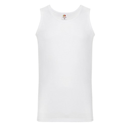 Front - Fruit of the Loom Mens Valueweight Athletic Vest Top