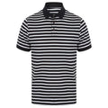 Front - Front Row Unisex Adult Striped Jersey Polo Shirt