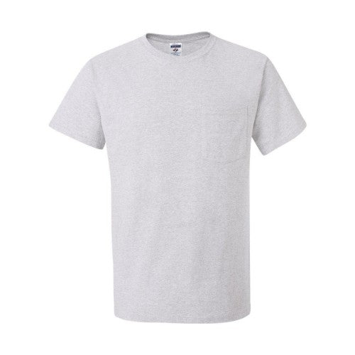 Front - JERZEES Dri-Power 50/50 T-Shirt with a Pocket