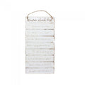 Front - Something Different Winter Checklist Wooden Wall Sign