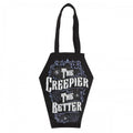 Front - Something Different The Creepier The Better Coffin Shaped Tote Bag