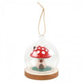 Front - Something Different Glass Mushroom House Hanging Decoration