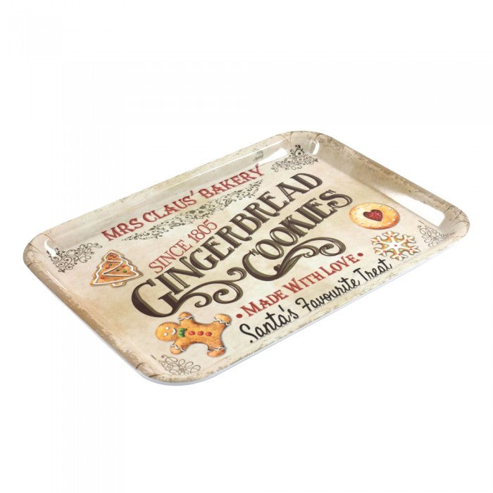 Front - Something Different Bakery Gingerbread Melamine Serving Tray