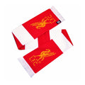 Front - Liverpool FC Official Knitted Crest Design Bar Scarf