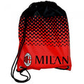 Front - AC Milan Official Fade Football Crest Design Gym Bag